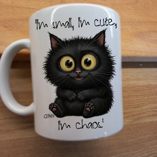 Black cat clawde 11oz - black,