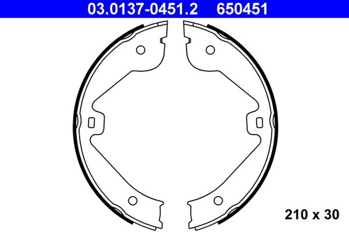 Brake shoe set parking - brake,