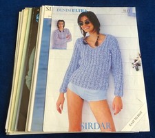 MULTI-LIST OF ORIGINAL SIRDAR; MENS, LADY'S  KNITTING PATTERNS (A4 SIZE) (B)