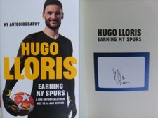Signed Bookplate in Book Earning my Spurs by Hugo Lloris 2024 Tottenham Hotspur