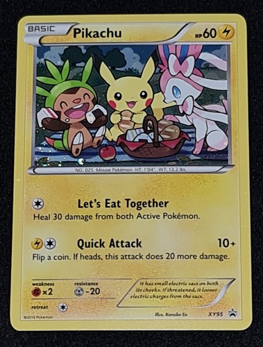 Pikachu xy95 black star - xy,