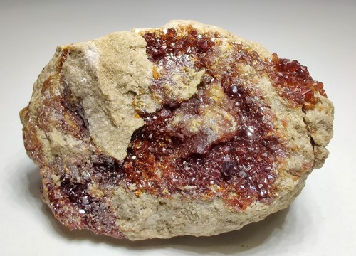 Orange sphalerite crystals - crystals, on