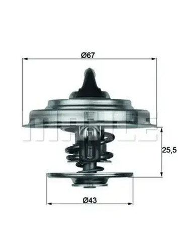 Thermostat 87d mahle - thermostat, 18