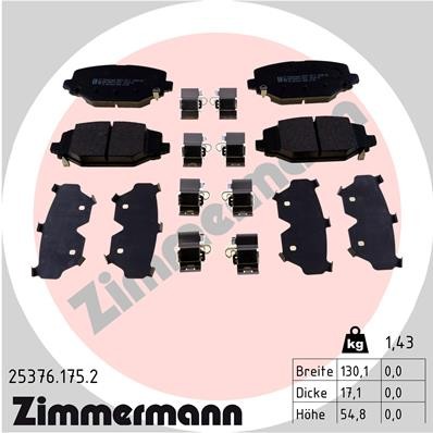 Zimmermann 25376 175 brake - zimmermann, 25376.175.2