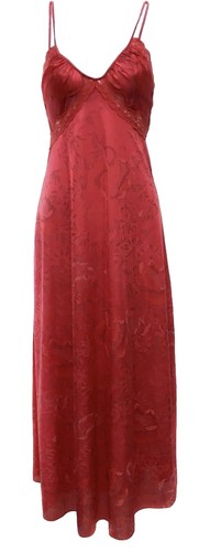 Vtg red silky medium maxi - silky, sz