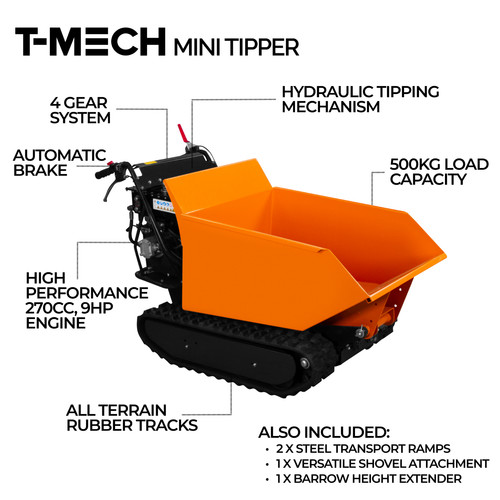Mini dumper 500kg power barrow - mini,