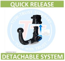 Detachable swan neck - detachable, towbar