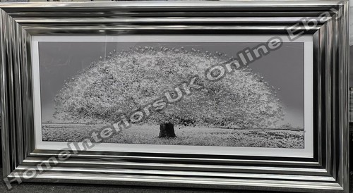 White leaves blossom tree wall