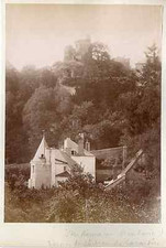 France, Ruines of the Château de Lavardin (Counts of Vendôme) Vintage Albumen Print