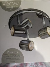 Light Fitting. Chrome 3 Light Unused. In Original Box