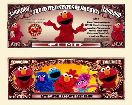 Elmo million dollar ticket - million,
