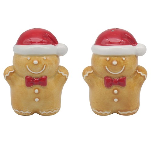 Christmas salt pepper pots - salt,
