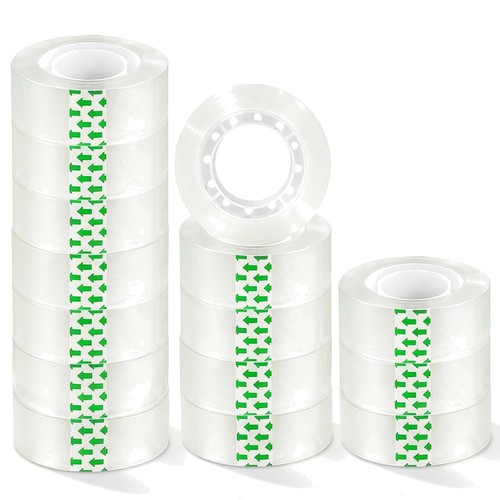 Clear transparent tape rolls - clear,