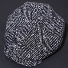 STETSON Hat Bakerboy Flat Cap EXTRA LARGE Mens Newsboy Herringbone Celebrity 61