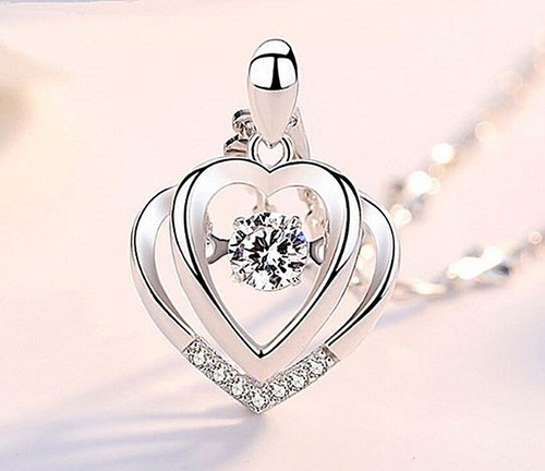 Double heart pendant - heart,