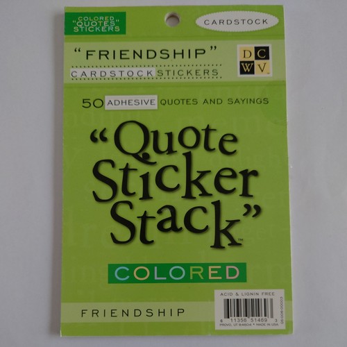 Dcwv friendship quote sticker - dcwv,