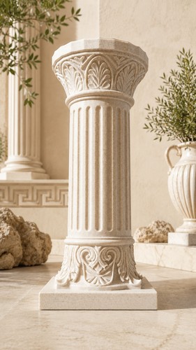 Marble pla column printed - marble,