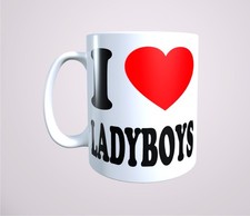 I Love Ladyboys Mug Can