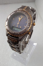 Philip Persio Digital/Analogue Titanium Men's Wrist Watch. New Battery fitted