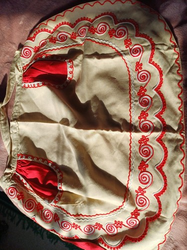 Vintage handmade apron cotton - vintage,