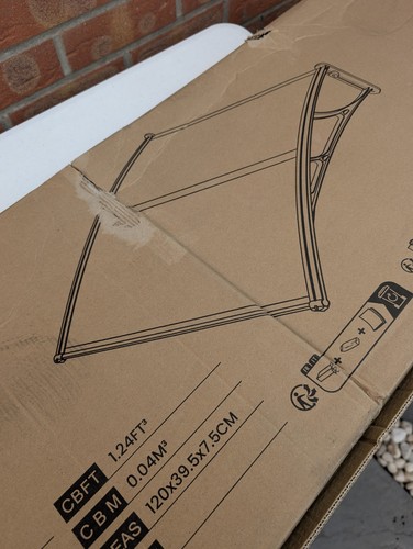 Door canopy with middle bar - door,