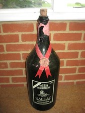 extra Large Wine French Bottle Gaillac Decorative Glass Empty with cork