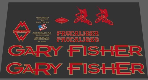 Gary fisher decal set - gary,