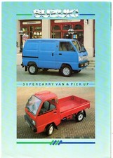 Suzuki SuperCarry 1988-1990 UK Market Foldout Sales Brochure TX, Van & Pick-Up