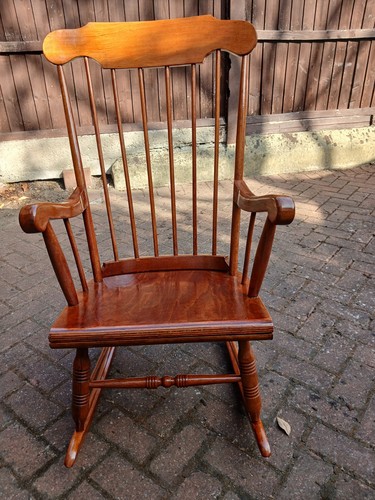 Wooden rocking chair - rocking,