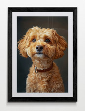 Cockerpoo Puppy Dog Framed