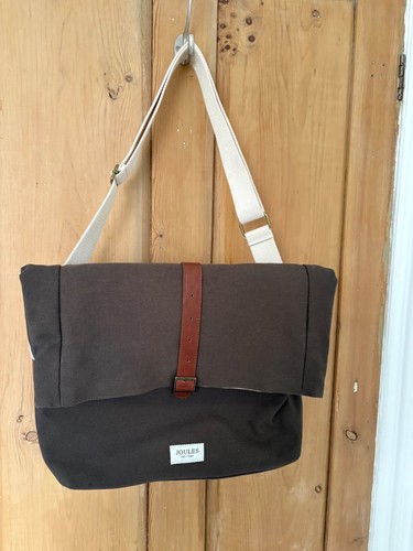 Joules brown canvas messenger - joules,