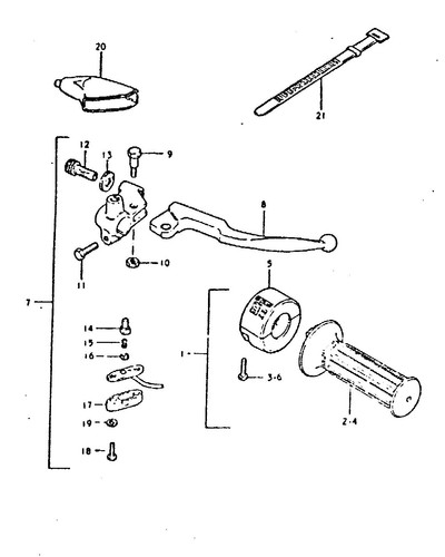 Suzuki genuine throttle grip - suzuki,