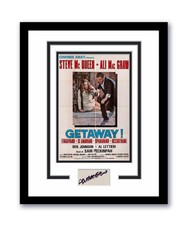 The Getaway Ali MacGraw Autographed 11x14 Framed Photo Steve McQueen ACOA