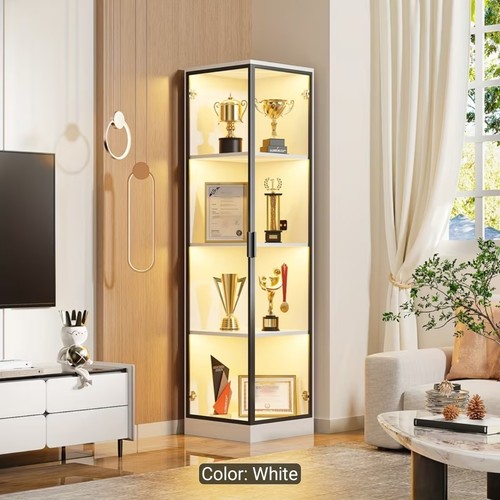 Single door corner glass - door,
