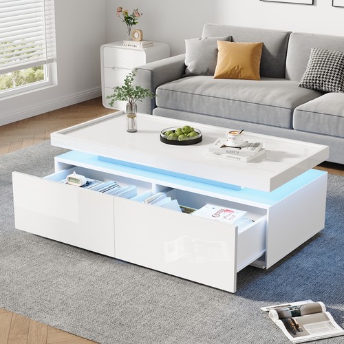High gloss coffee table with - high-gloss,