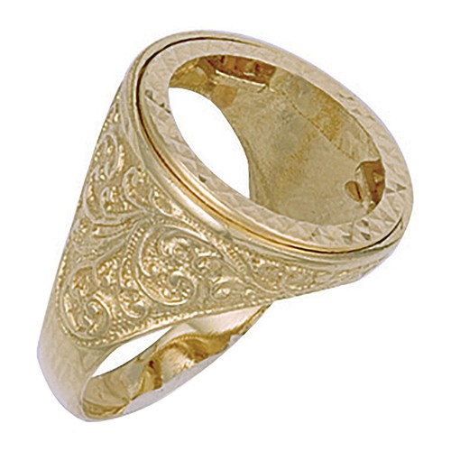 Yellow gold engraved - gold,