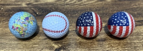 Lot novelty golf balls - 4,