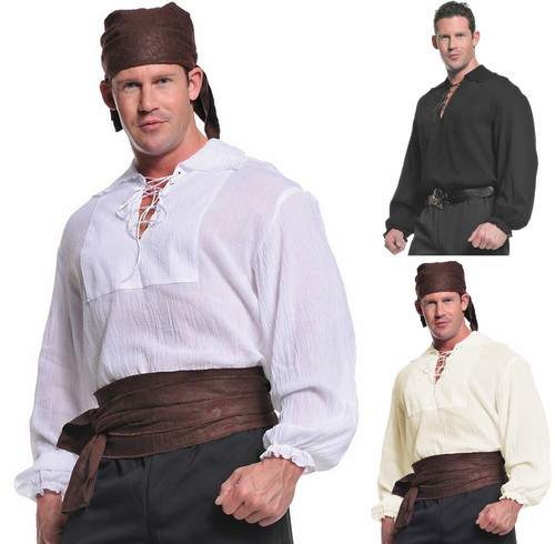 Adult mens pirate shirt - adult,