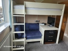 Benson for Beds High Sleeper Bed with Pull Out Desk , Sofa And Storage Bed