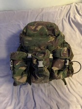 British Army Webtex DPM Short Back Bergen with Side Pouches and Yoke