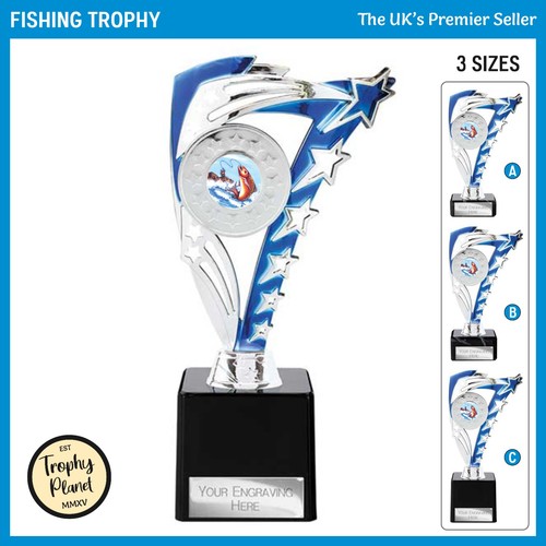 Blue fishing star - trophy,