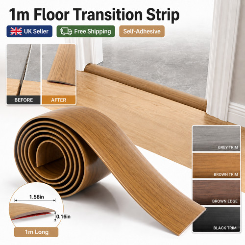 Floor transition strip self - strip,