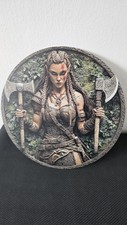 2D Female Warrior Metal Wall