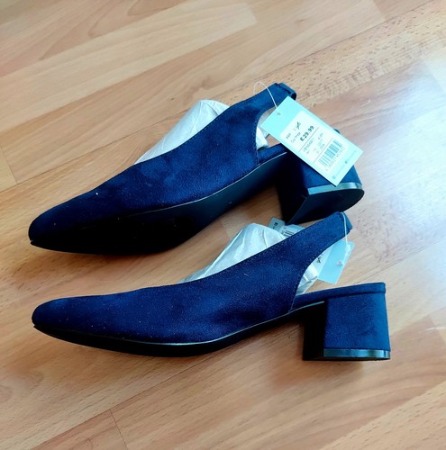 Slingback block heel court - slingback,