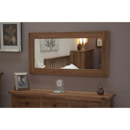 Solid oak large wall - solid, mirror