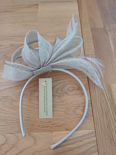 Metallic coloured fascinator - metallic,
