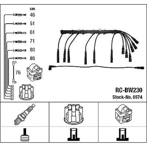 0574 ngk ignition cable kit - ignition,