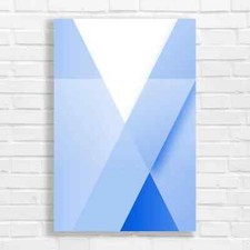 Geometric Pastel Blue Canvas
