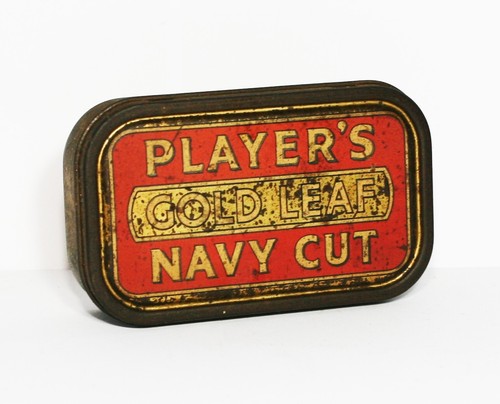 Tobacco tin player gold - tin, player's