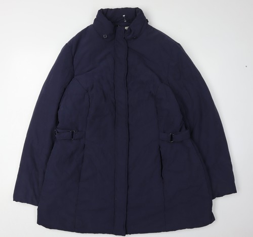 Bhs women blue puffer coat - puffer,